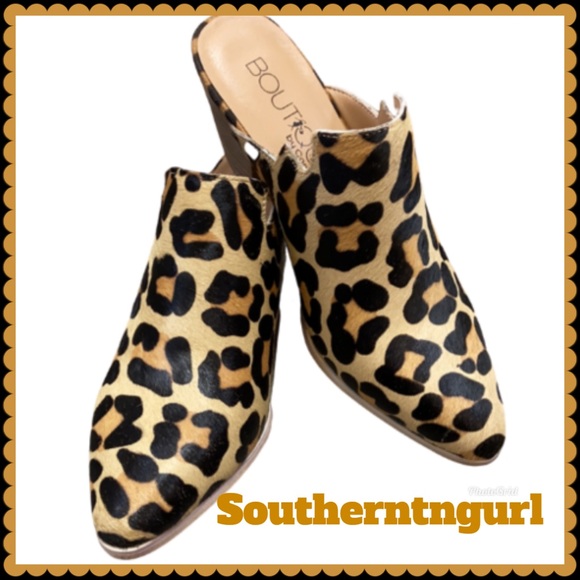 NWT CORKYS “Woodlands” Leopard Suede Mules/Slip ons Booties - Picture 1 of 5